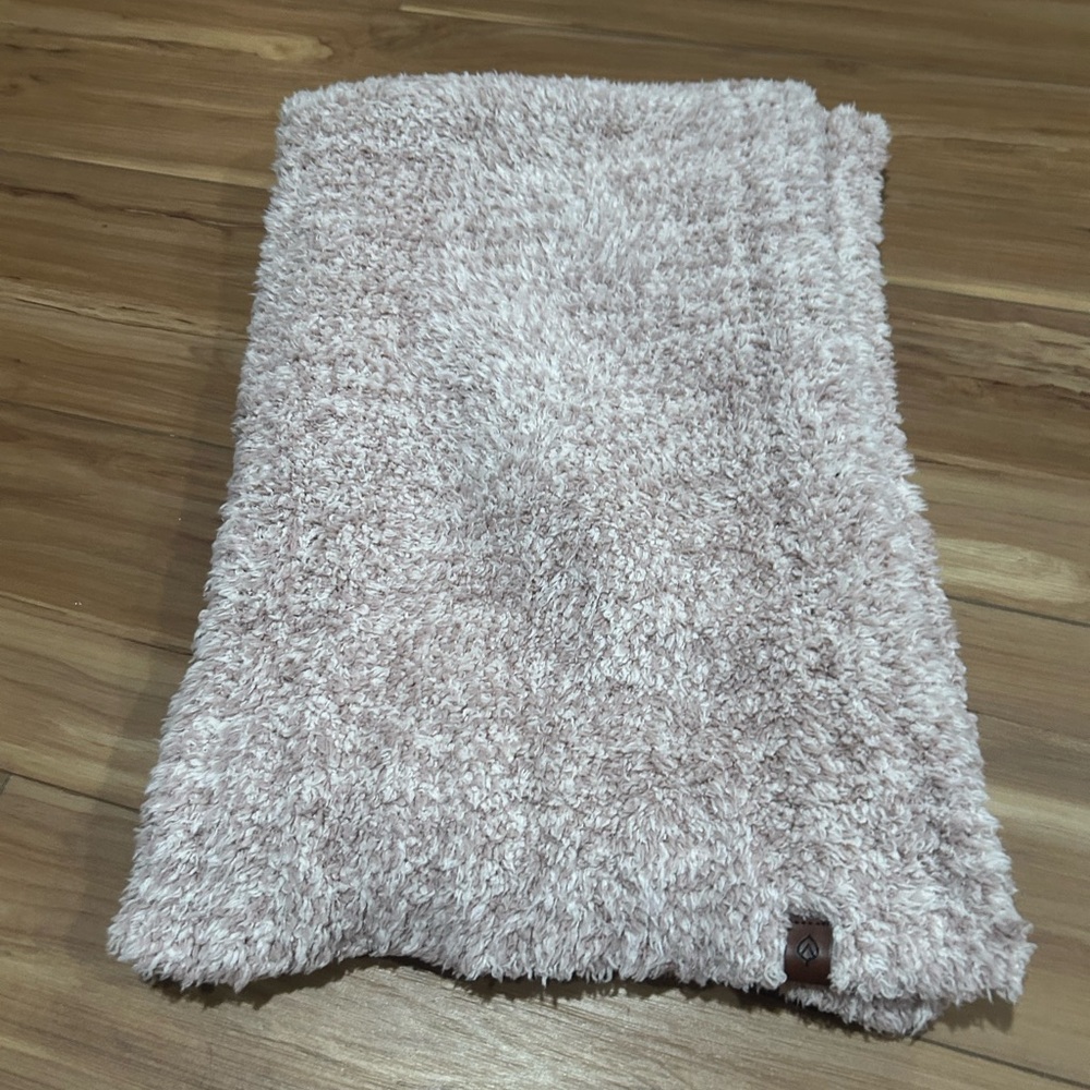 Cozy Light Pink Fuzzy Scarf